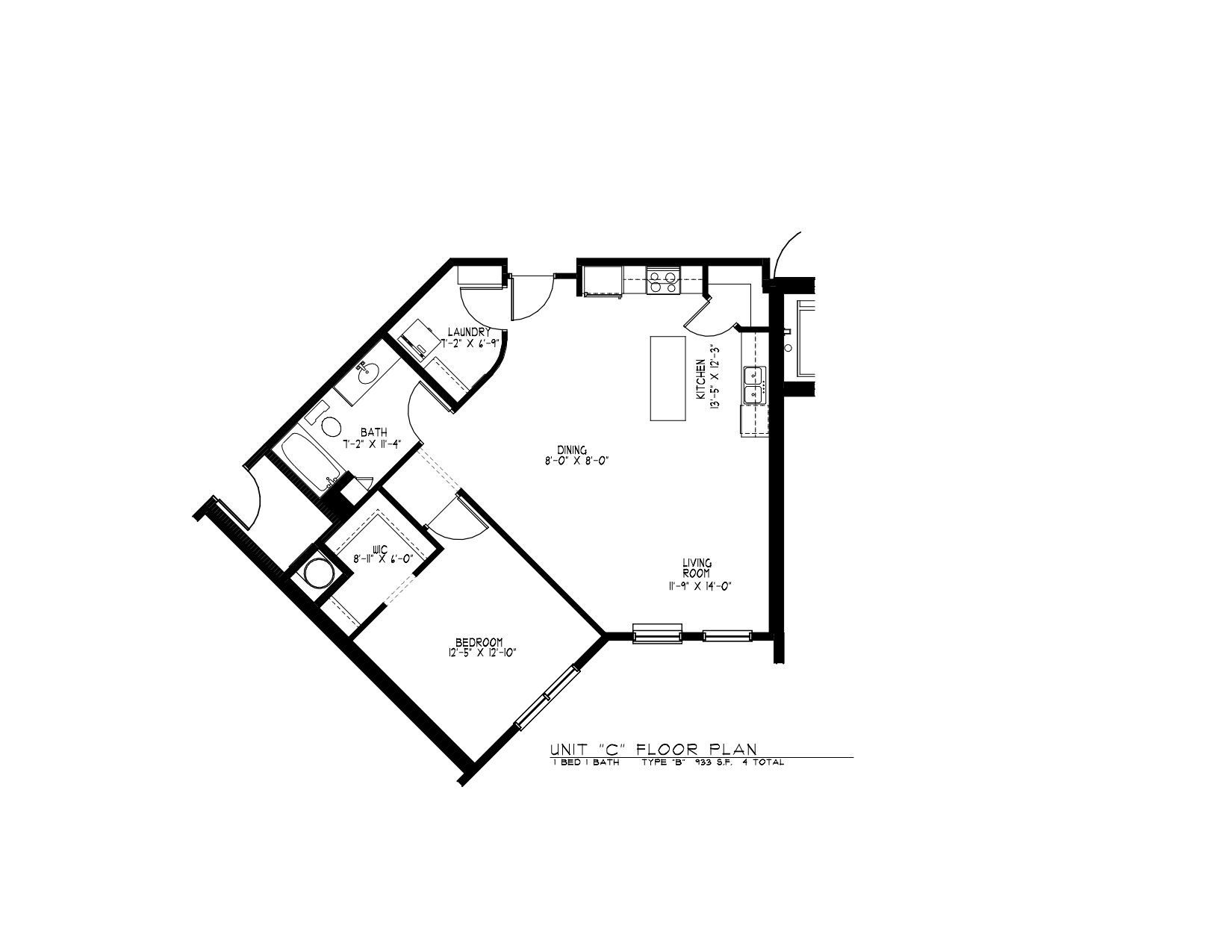 1 Bedroom Floor Plan