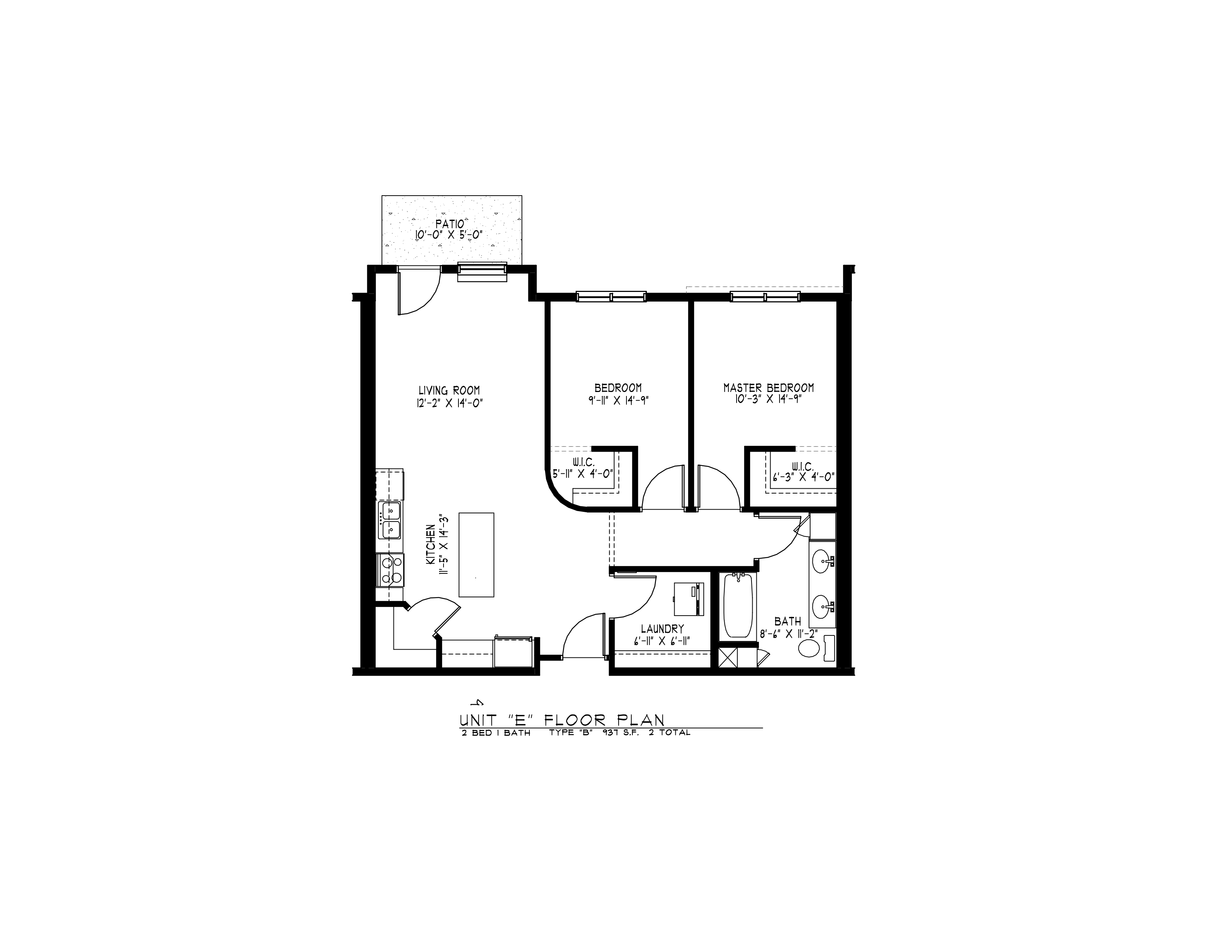 2 Bedroom Floor Plan