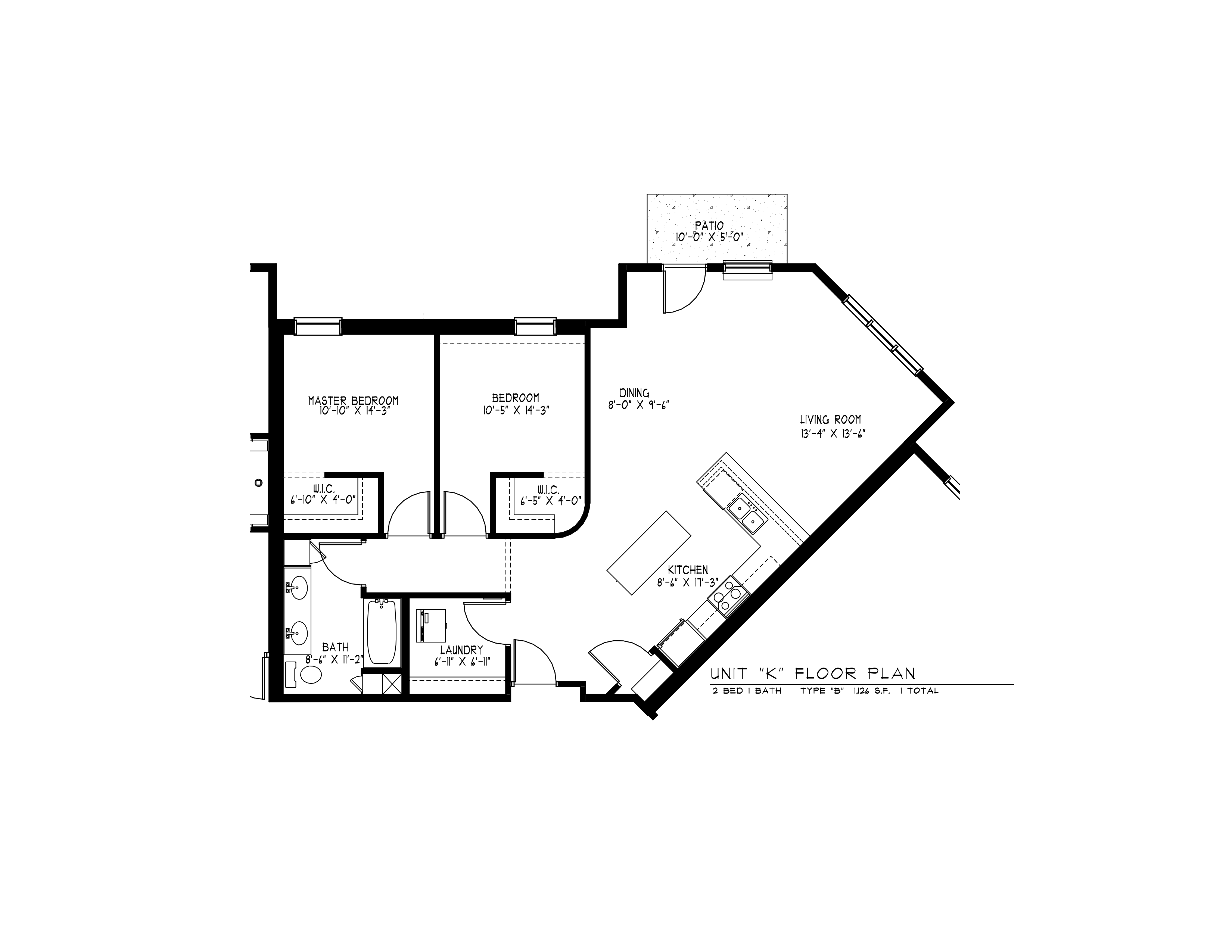 2 Bedroom Floor Plan 11